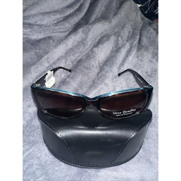 Vera Bradley Floral Sunglasses/ Case 100% UV Protection MSRP $199.95 NWT - Picture 10 of 10